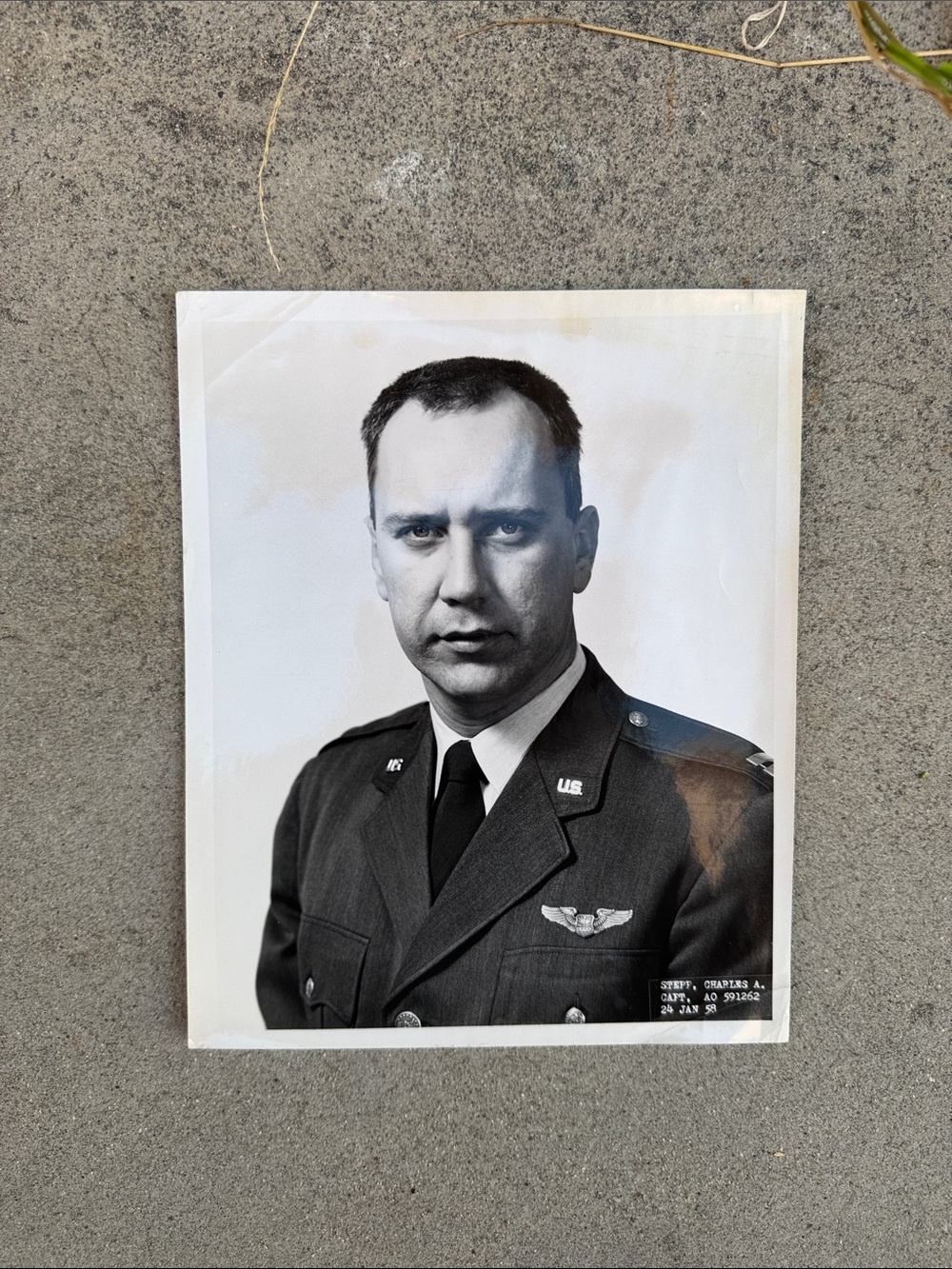 Black & White Vintage Military Portrait Wall Art Print